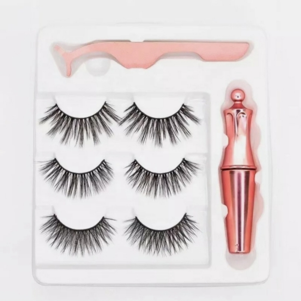 3D magnetic eyelashes 3 Pairs Magnetic False Eyela
